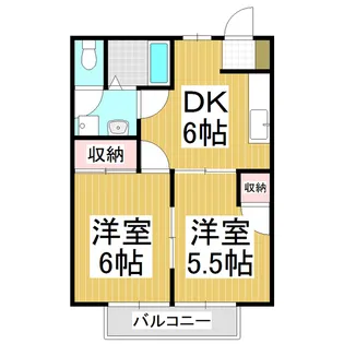 ニューシティシャルム【2階】の間取り