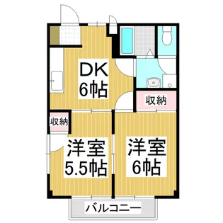 ニューシティシャルム【2階】の間取り