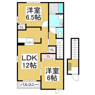 メゾンFナイヤガラⅠ【2階】の間取り