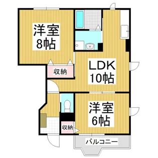 セレーノA【1階】の間取り
