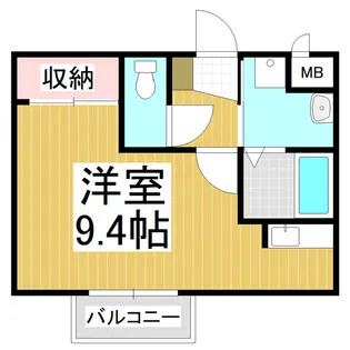 シンシア21・N・M【203号室】の間取り