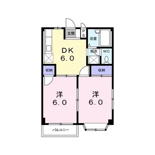 グレープタウン根津【101号室】の間取り