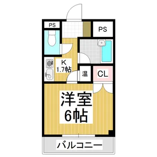 マンションシエスタ【402号室】の間取り