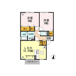 エスペランサ【1階】の間取り