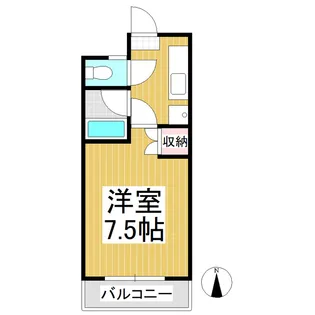 コーポスリーヴォワール【307号室】の間取り