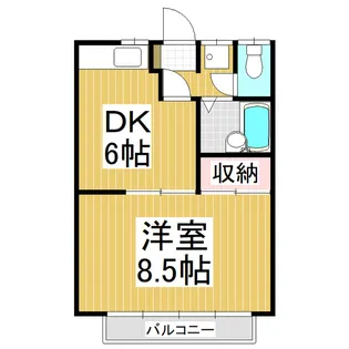 グリーンヒル【202号室】の間取り