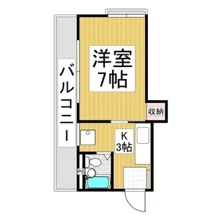 藤グリーンハイツ【3-8号室】の間取り