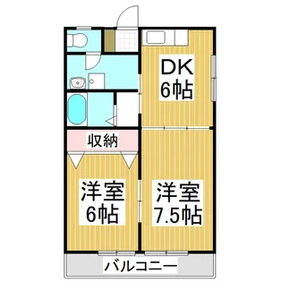 藤グリーンハイツ【2-C号室】の間取り
