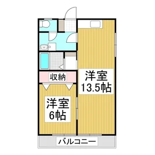 藤グリーンハイツ【3-A号室】の間取り