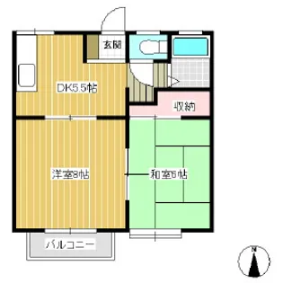 エーデルハイツA【101号室】の間取り