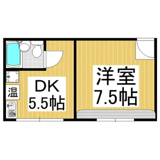 やぶ八ビル【2-A号室】の間取り