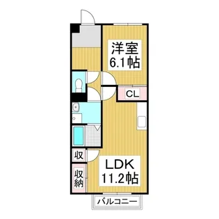 リアンノール【203号室】の間取り