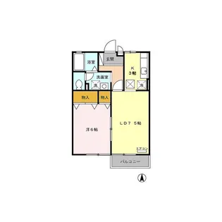セジュール東鼎A【103号室】の間取り