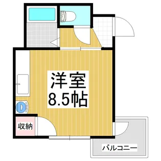 アルペン山彦【6号室】の間取り