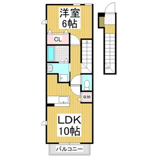 クラールハイム【2階】の間取り