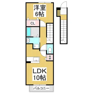 クラールハイム【2階】の間取り