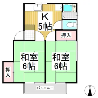 コーポセイエー【202号室】の間取り
