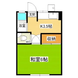 フォーブルエマ【204号室】の間取り