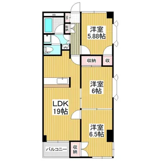 ベルコリン【302号室】の間取り
