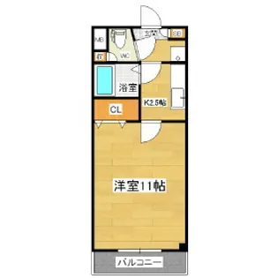 グリーンビューアネックス【1G号室】の間取り