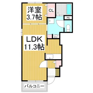メゾン・ソレイユ【1階】の間取り