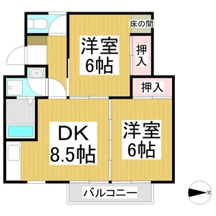 ハイツ丹波島1【101号室】の間取り