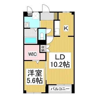 JOY タキザワ【202号室】の間取り