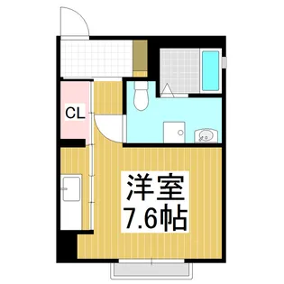 アルボあがた【201号室】の間取り