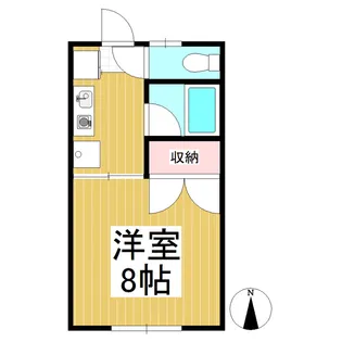 シャトレーゼ下之郷【205号室】の間取り