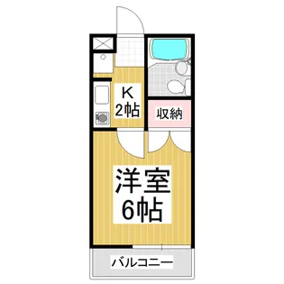 ガーデンハイツヤザキ【201号室】の間取り