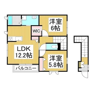 コモド・カーサ【201号室】の間取り