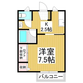 コーポポテンシャル【201号室】の間取り