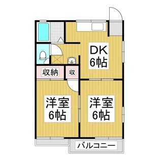 サンテラス藤原H【202号室】の間取り