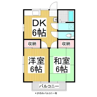 コーポ稲田【203号室】の間取り