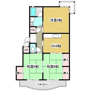 丸山マンション【203号室】の間取り