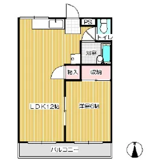 MYコーポひたき【203号室】の間取り