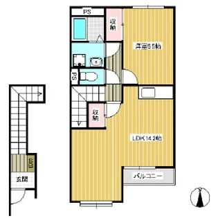 スターテラス【2階】の間取り