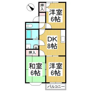 レジデンスK【203号室】の間取り