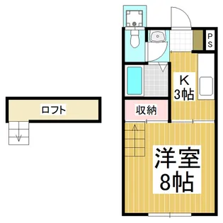 グリーンハイツ【203号室】の間取り