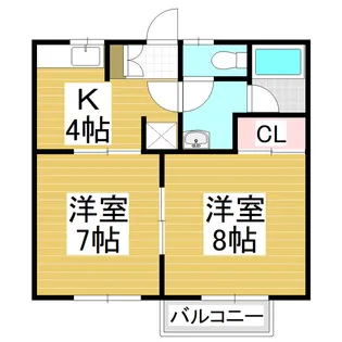シンフォニー安曇野【103号室】の間取り