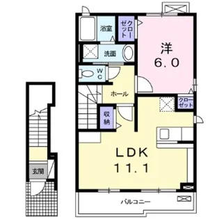 アンジュコリーヌ【2階】の間取り