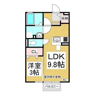 アコール・T A棟【1階】の間取り