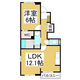 ベルイリーデ B【103号室】の間取り
