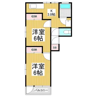 大手ただちやビル【2Fnishi号室】の間取り