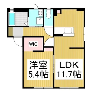 ニューシティハイツ Ⅱ【1階】の間取り