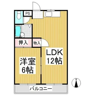 ラビットハウスコスモⅡ【101号室】の間取り