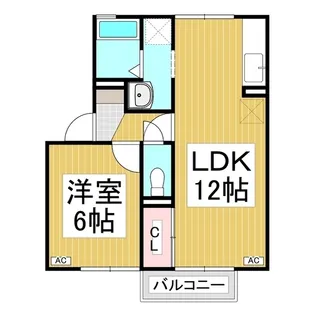クレープ・マートル【2階】の間取り