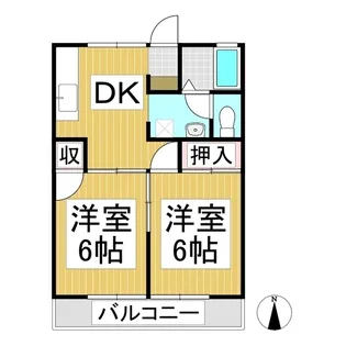 セジュール塚田 C棟【101号室】の間取り