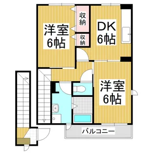 エオン21Ⅱ【2階】の間取り