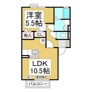 sarrysio・三本柳【2階】の間取り